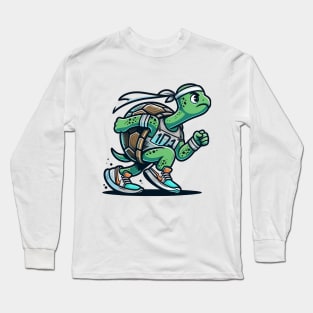 Marathon Turtle: Slow and Steady Wins Long Sleeve T-Shirt